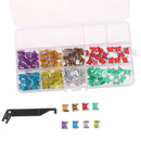 100x Micro Auto Car Low Profile Mini Blade Fuse Kit 3A5A7.5A10A15A 20A25A30A FT