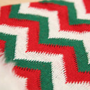 Knitted Christmas Hat Plush Striped Santa Claus Cap Gifts (Red Green White) A