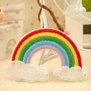 Rainbow God Love Cloud Iron on Patch Applique Sew Badge Embroidered 5.7*3.8cJES