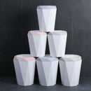 Flap Type Trash Can Bin Living Room Kitchen Garbage Home Bathroom Accessori