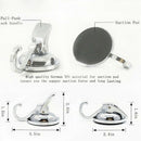 Heavy Duty Vacuum Suction Cup Hooks (2 Pack) Specialized For Kitchen Bathro