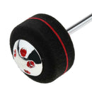 Bass Drum Kick Beater Head Steel Black Drum Pedal Beater Instrument Accessory