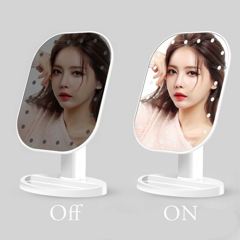 Touch Dimmer Led Mirror Press Screen Makeup Mirror Luxury Mirror with 20 Le I8E7