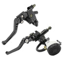 1 Pair Motorcycle 7/8'' 22mm Front Brake Clutch Master Cylinder Lever Set