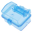 Waterproof Receiver Box for 1/10 Traxxas Slash 4x4 Truck - Transparent Blue