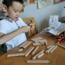 Wood Disassembly Crafts Kits Nut Hand-assembled Tenon Chair Toys Age 3+