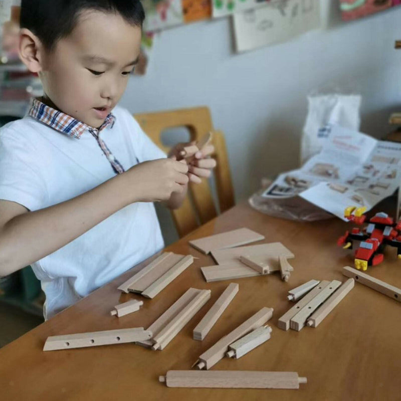 Wood Disassembly Crafts Kits Nut Hand-assembled Tenon Chair Toys Age 3+