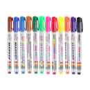 12 Colors Whiteboard Marker Non Toxic Dry Erase Mark Sign Fine Nib Supply S Ew