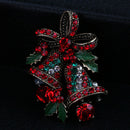 1X Fashion Elegant Diamond Christmas Bell Bow Butterfly Knot Wedding Bridal L9C8
