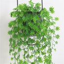 1Pc Artificial Plant Leaf Wall Hanging Vine Party Garden Home Office Decor Delux
