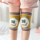 2 Pairs Baby Knee Pads for Crawling Cute Breathable Adjustable Elastic Baby