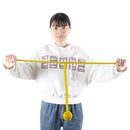 Stretch Fitness Pull Rope Ball Gym Strength Training Shaping Ball (Yellow) A