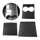 3Pcs/Set Carbon Fiber Style Center Console Water Cup Holder Decoration Cove U5C7