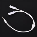 3.5mm AUX Audio Mic Splitter Cable Earphone Headphone Adapter Male To Female.AU