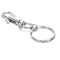 10X 25mm Lobster Clasp Ripple Keychain Split Ring Short Chain Key Ring DIY F Nw