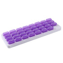 31 Grids Pill Box Case One Month Pill Medicine Container Organizer (Purple)