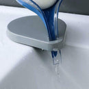 Creative Leaf Soap Box Suction Cup Drain Holder Case Bathroom Dish Brush Rack