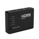 5 PORT HDMI Splitter Switch Selector Switcher Hub+Remote 1080p For HDTV ZKZ