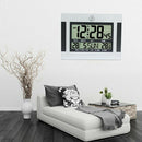 Large Digital LCD Display Clock Calendar Day Month Year Temperature Meter
