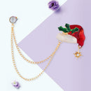 Fashion Brooch Rhinestone Bells Snowman Badges Jacket Xmas Gift (Style 2) A