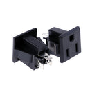 10Pcs US 3 poles power socket plug black AC 125V 1ME