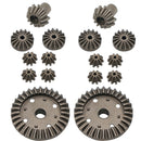16Pcs Upgrade Parts Motor Driving Gear Metal Differential Gear Combo Set Made of