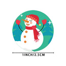 500Pcs/lot Christmas Holiday Stickers Roll 8 Styles Card Envelopes StickersBDSE