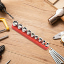 9pcs 1/4 Socket Set Adapter Metric 5-13mm Short Sockets for Torque Spanner A