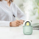 300ML Air Humidifier Cute Mouse Cool Mist Maker with Romantic Light (Green) A