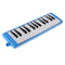 27 Key Melodica Instrument with Mouthpiece Air Piano Keyboard, Red Carrying Bag