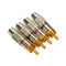 4PCS RCA Plug Audio Video Locking Cable Connector Plug Titanize Connector
