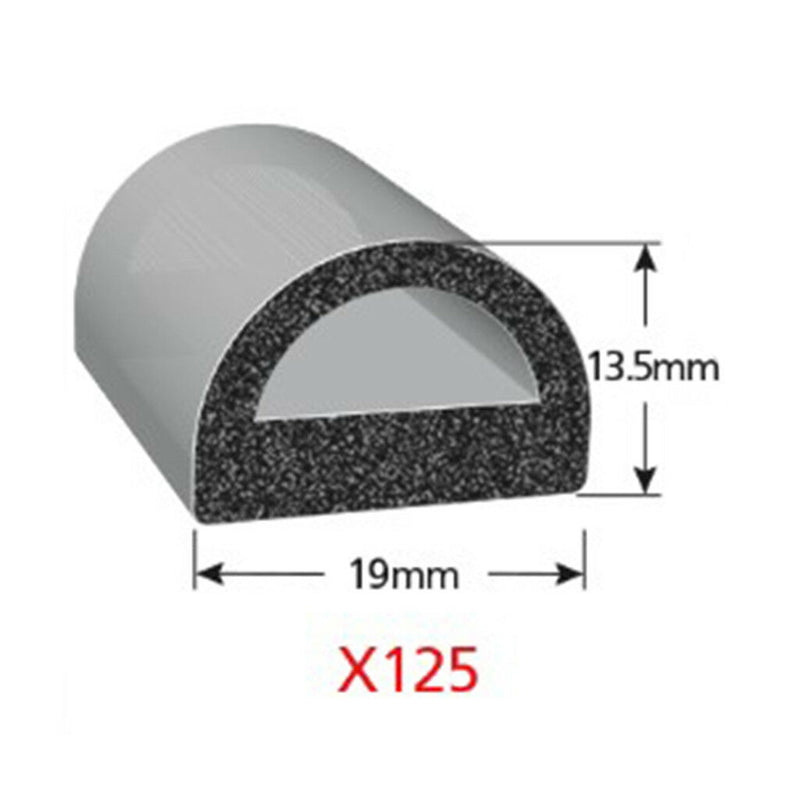 16.4ft Rubber Seal Strip Trim Car Windshield Waterproof Sealing Strips