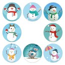 500pcs Merry Christmas Christmas Tree Santa Claus Design Paper Label StickeSEAU