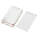200pcs Adhesive Clear Seal Jewelry Beads Opp Bags 12cmx8cm:Transparent