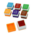 6pc/set Teacher/School stamp personalised self inking assorted rubber Speci Z4G1
