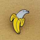 Cute Enamel Banana Dolphin Brooch Pin Shirt Collar Pin Breastpin Jewelry G FT