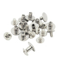 10 Sets Screw Metal Rivet Stud Leather Crafts Chicago Nail for Bookbindings