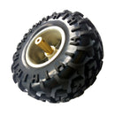 130mm Plating Hub Wheel Rims with Soft Rubber Tires for RC 1:10 On Road Car