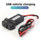 For Mitsubishi USB Car Charger with Blue LED Voltmeter 2.1A Charger Socket