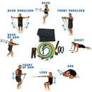 11x Durable Resistance Exercise Band Yoga Pilates Abs Workout Bands Tube Fi H3M0