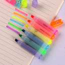 6x/set FLUORESCENT HIGHLIGHTER MARKER PENS Assorted Colours Office / School-Pack