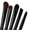 5pcs Eye Makeup Brushes Set Eyeshadow Eyeliner Tools with Round Tube Pink