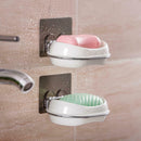 Plastic Suction Cup Soap Bathroom Shower Box Storage Tray Holder Accessori BSE