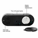 12V LCD Digital LED Car Electronic Time Clock Thermometer With Backlight new