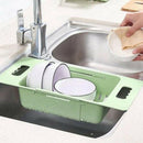 Adjustable Storage Basket Organizer Storage Basket With Retractable Sink Dr D6U4