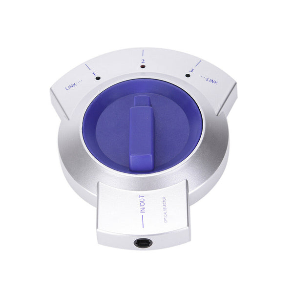 Digital Audio Optical Fiber Cable Adapter 3-Way Switch Selector Splitter LJ