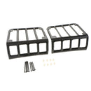Rear Taillights (Tail Light) Gloss Black Light Guard Covers For Jeep Wrangler JK