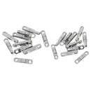 20pcs Rolling Barrel Fishing Swivels Cylindrical Line Connector Fishing Tool