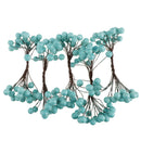 Christmas Holly Berry Cones Leaf Branch Artificial Flower Wreath Blue