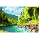 1000pcs DIY Quiet River Grove Puzzle Educational Learning Assembling Toys